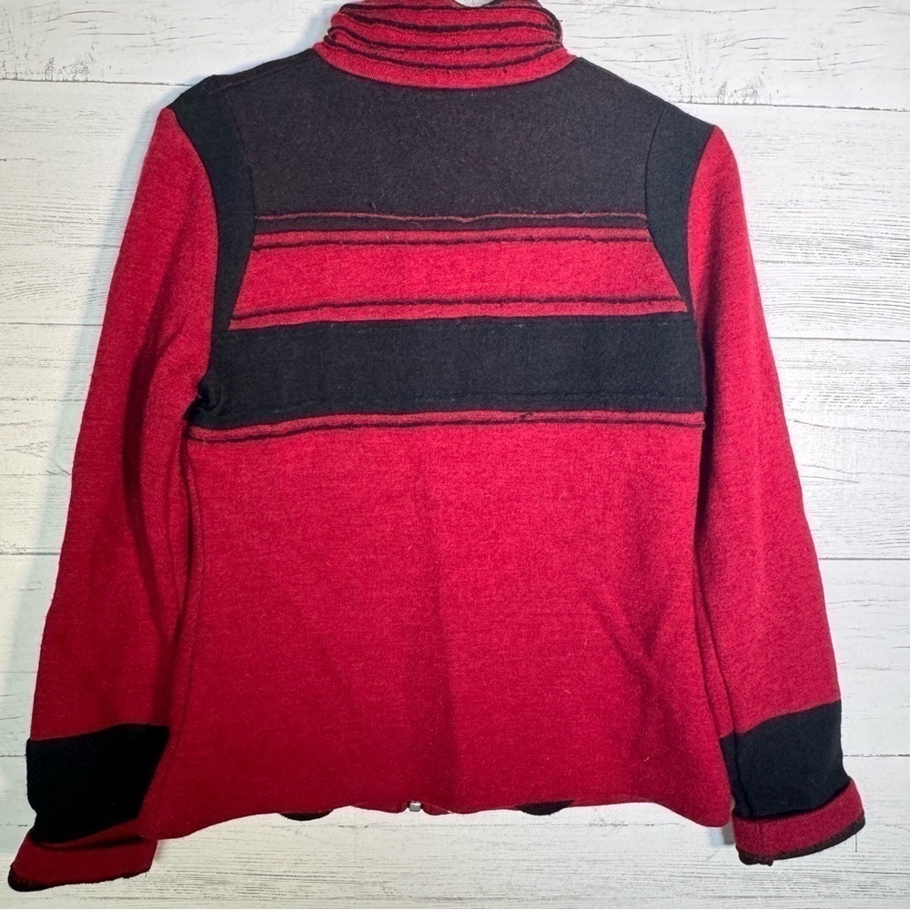 Icelandic Designs 100% Wool Zip Collared Sweater Jacket - Picture 4 of 5